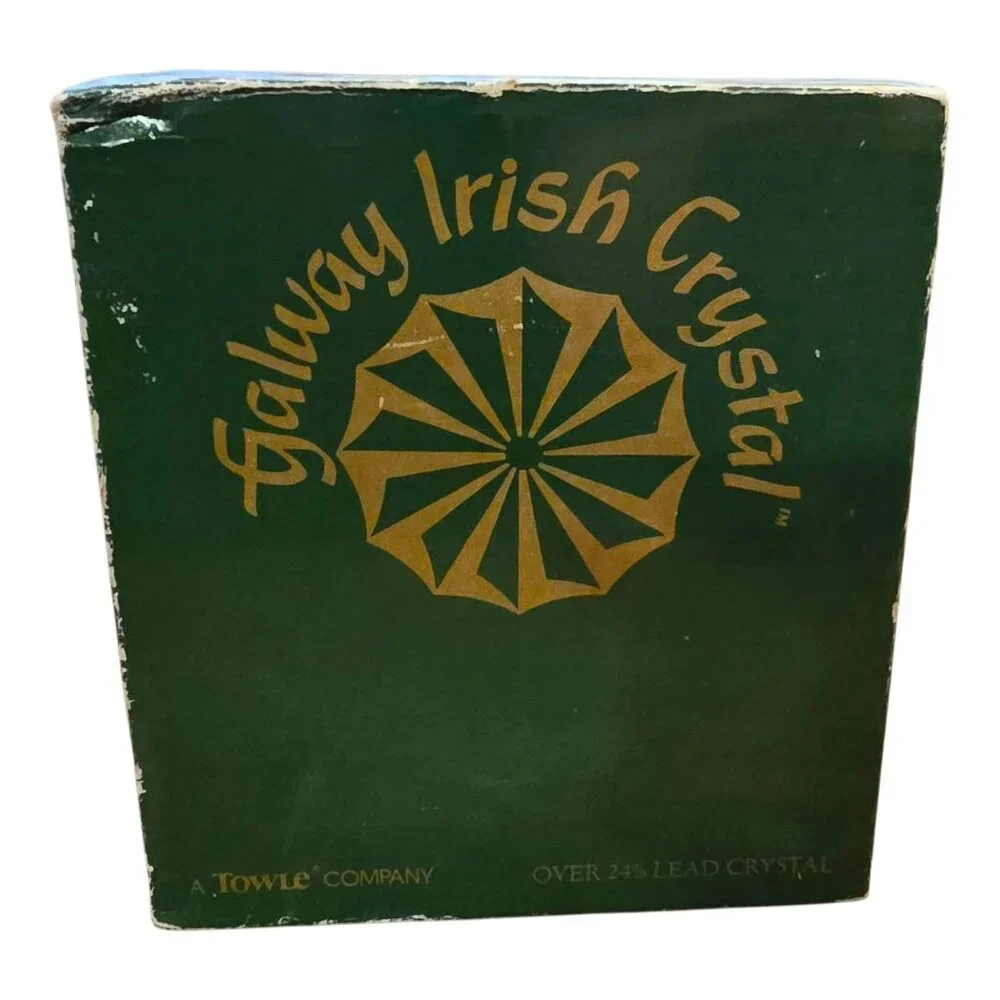 Galway Irish Leaded Crystal Balmoral Goblet Set Of 4 Glasses In Box DH1365